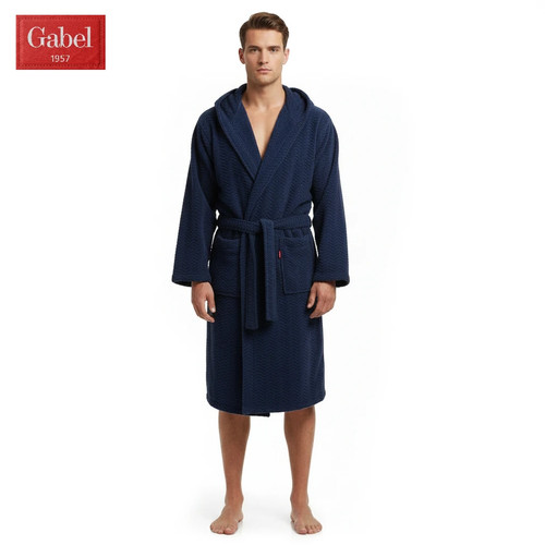 Accappatoio jacquard con